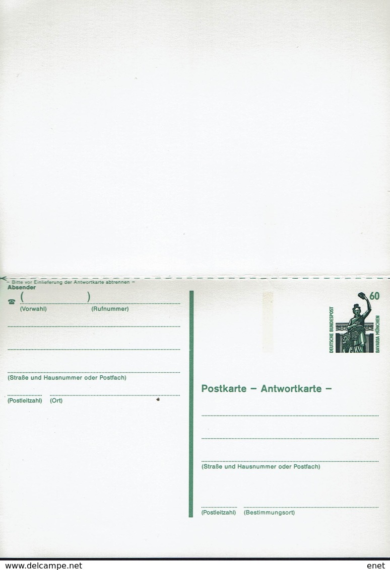 Deutschland - BRD1990 - Bavaria München - P146 60/60 - Postkarten - Ungebraucht