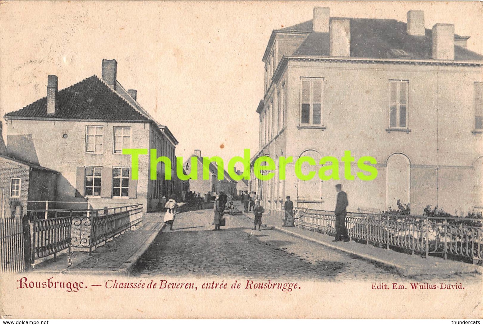 CPA ROUSBRUGGE CHAUSSEE DE BEVEREN  ENTREE DE ROUSBRUGGE WUILUS DAVID - Poperinge