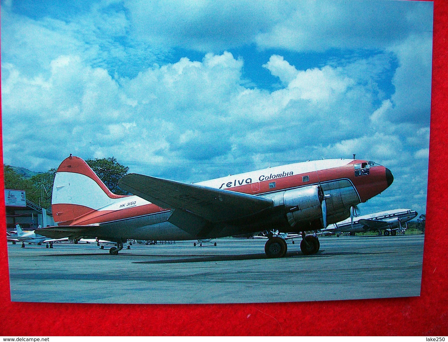 CARTOLINA AEREO CURTISS C-46 - SELVA COLOMBIA - 1946-....: Era Moderna