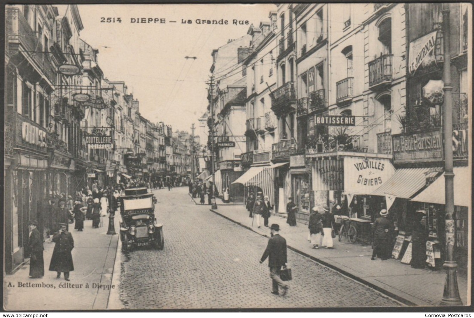 La Grande Rue, Dieppe, C.1920 - A Bettembos CPA - Dieppe