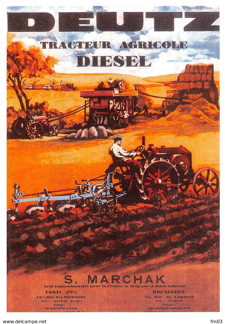 Tracteur Deutz Batteuse Collection Bouchardon Riom 27 - Tracteurs