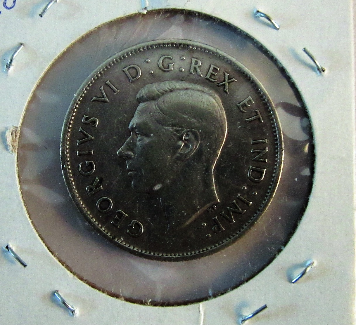 1943 Canada 50 Cent Coin Far 3 / Fifty Cent 80% Silver Content - Canada