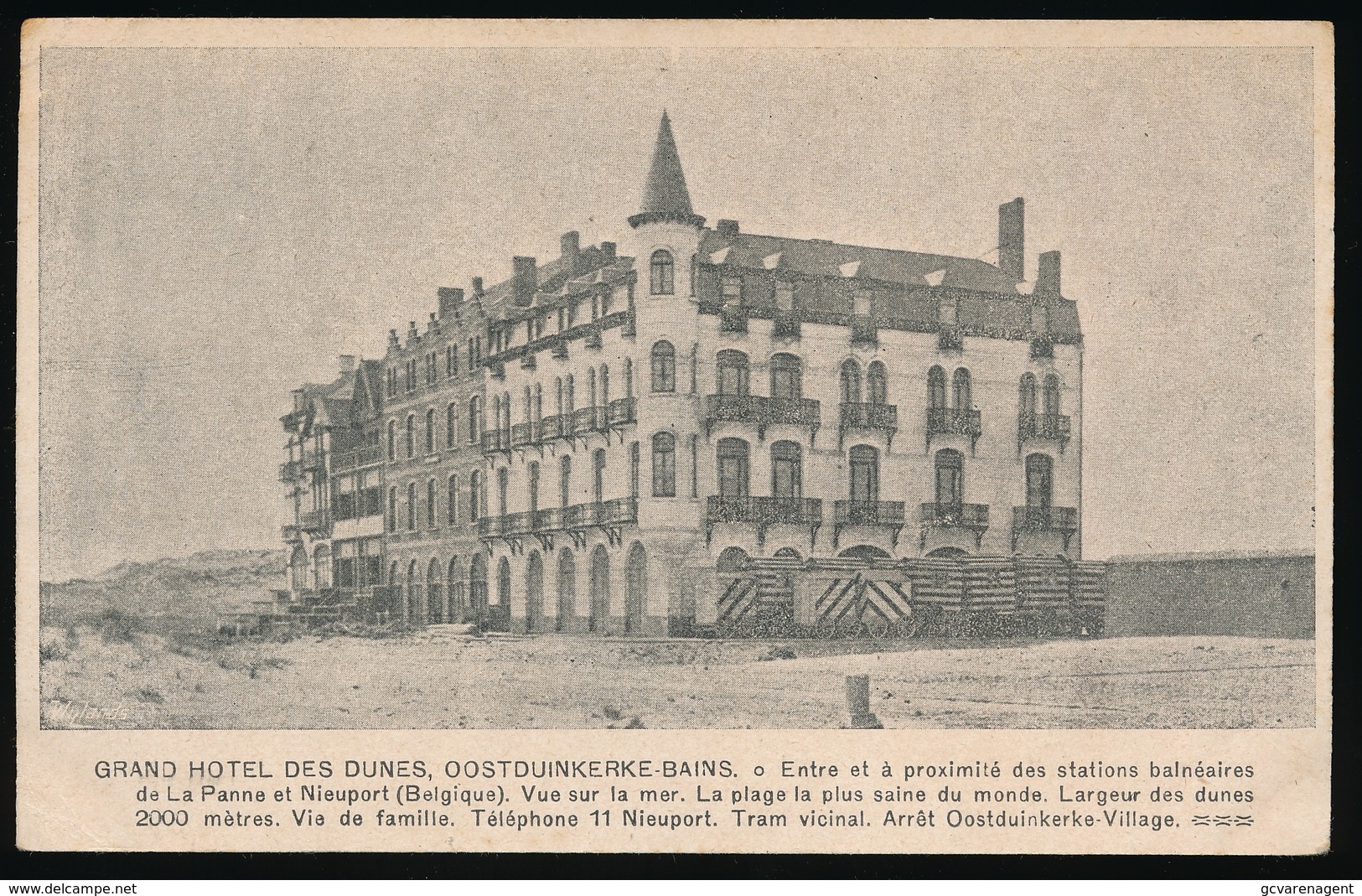 OOSTDUINKERKE  - GRAND HOTEL DES DUNES - 2 AFBEELDINGEN - Oostduinkerke