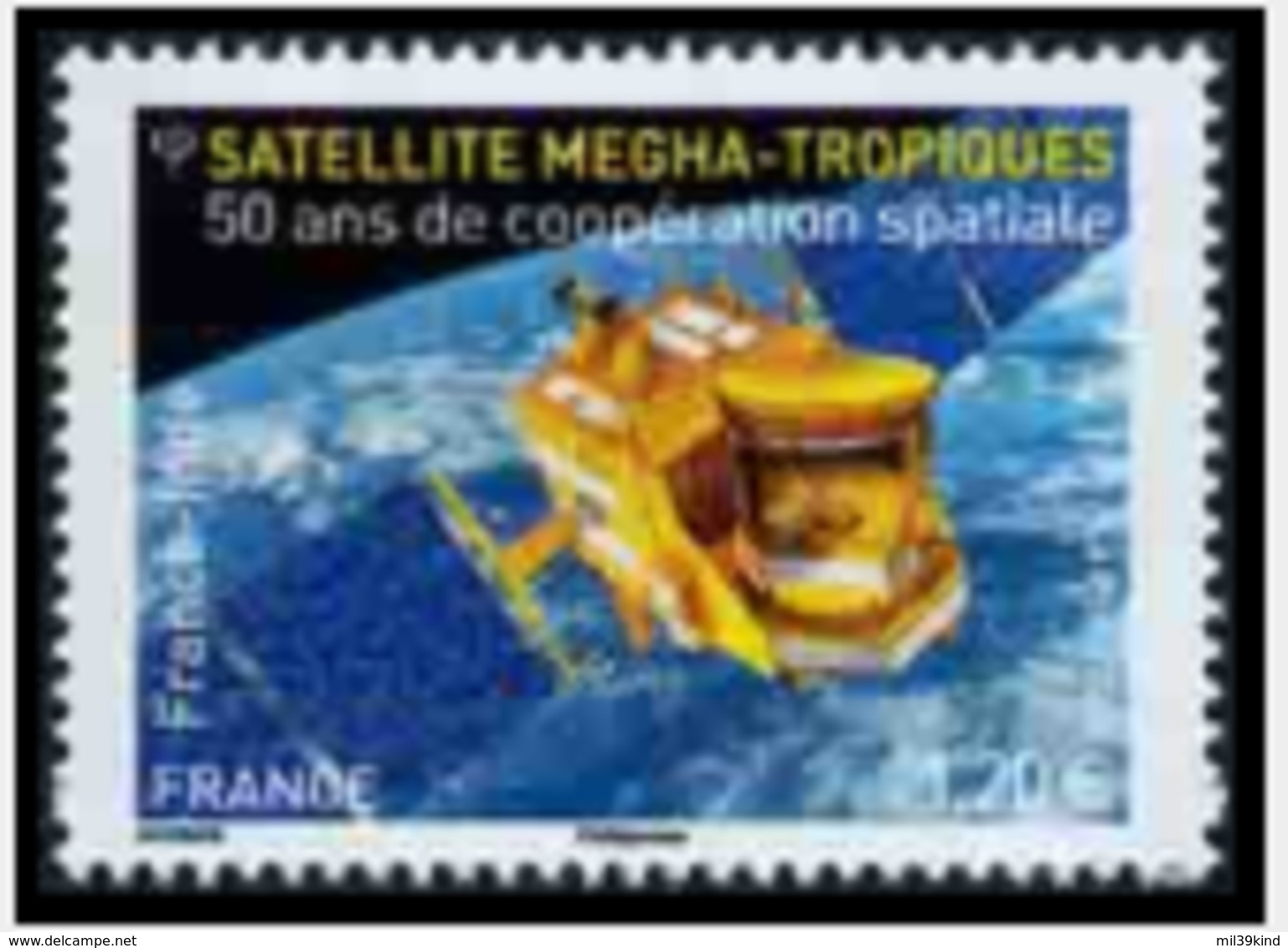 TIMBRE - FRANCE - 2015 - Satellite Megha - Neufs