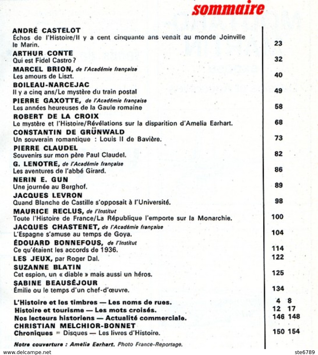 HISTORIA N° 261 Histoire  Aviatrice Espionne , Vacances Hitler , Accords De 1936 , Espagne Temps Goya , Louis II Baviere - Histoire