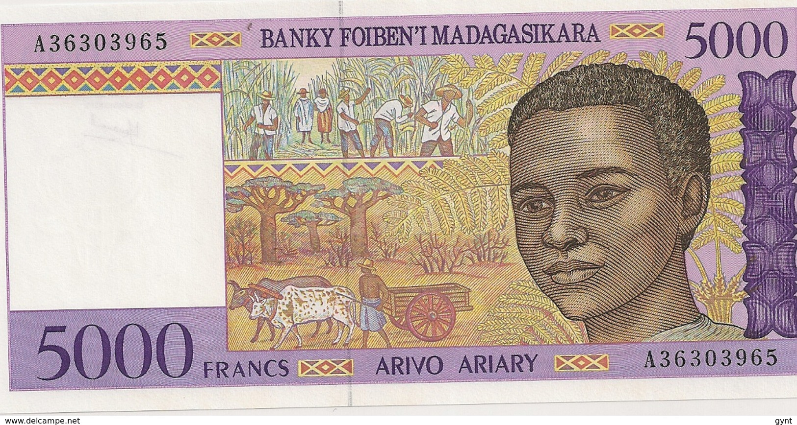 BILLET DE 5000 FRS - Madagascar