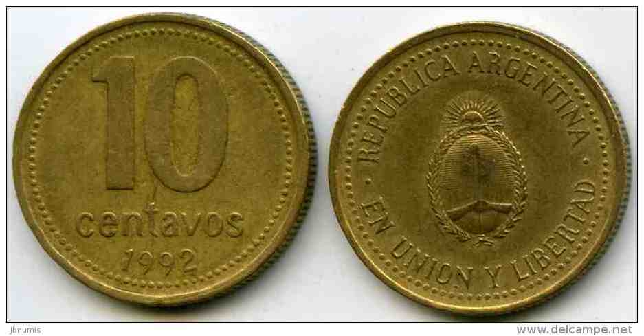 Argentine Argentina 10 Centavos 1992 KM 107 - Argentine