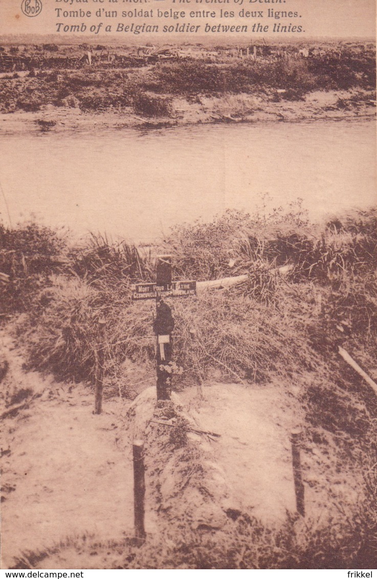 Tombe D'un Soldat Belge Entre Les Deux Lignes - Weltkrieg 1914-18