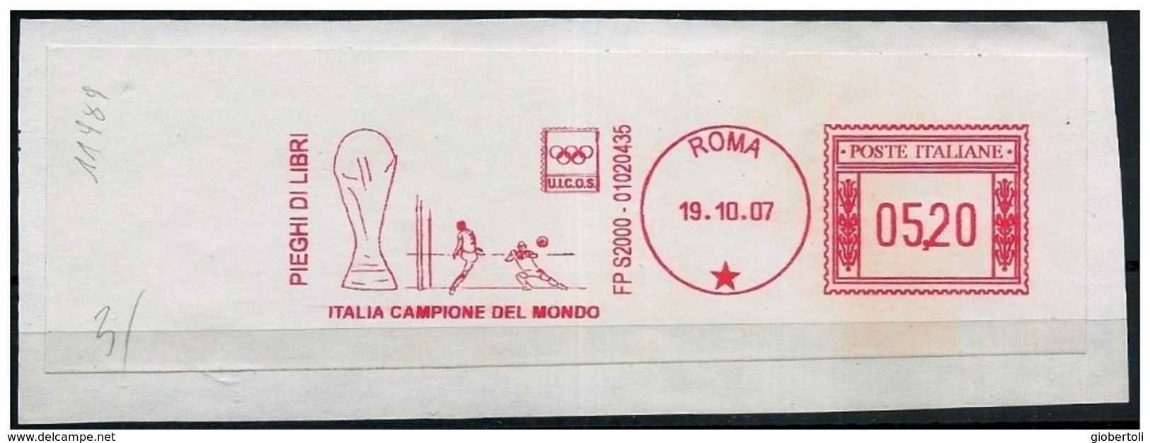 Italia/Italie/Italy: Ema, Meter, "Italia Campione Del Mondo", "Italian World Champion", «Champion Du Monde Italien" - 2006 – Allemagne