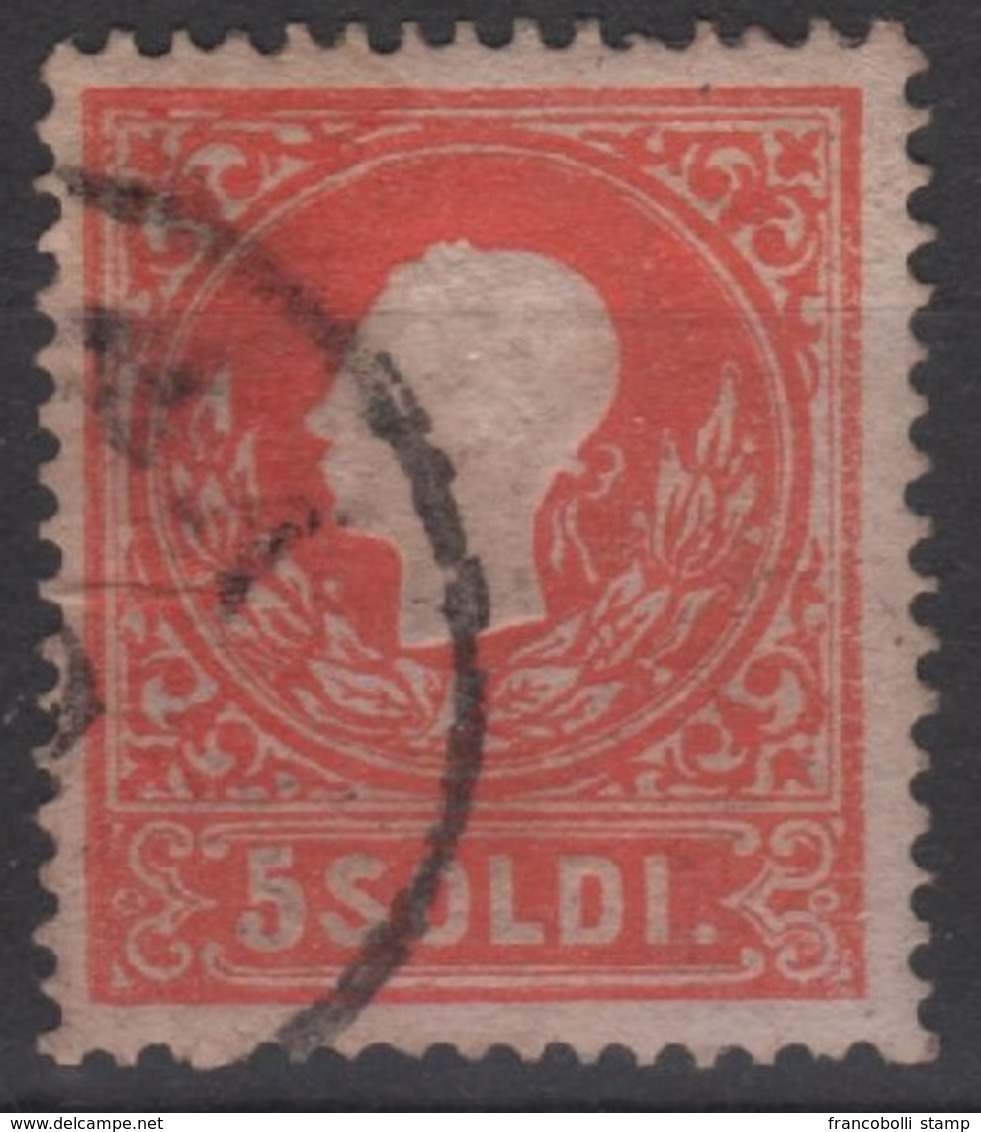 1858 Lombardo Veneto 5 S. I Tipo - Lombardo-Veneto