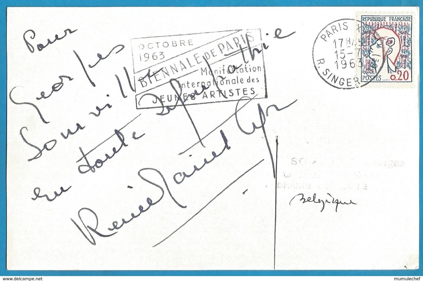 (A925a) - Signature / Dédicace / Autographe Original - Renée Saint Cyr - Actrice - Autres & Non Classés