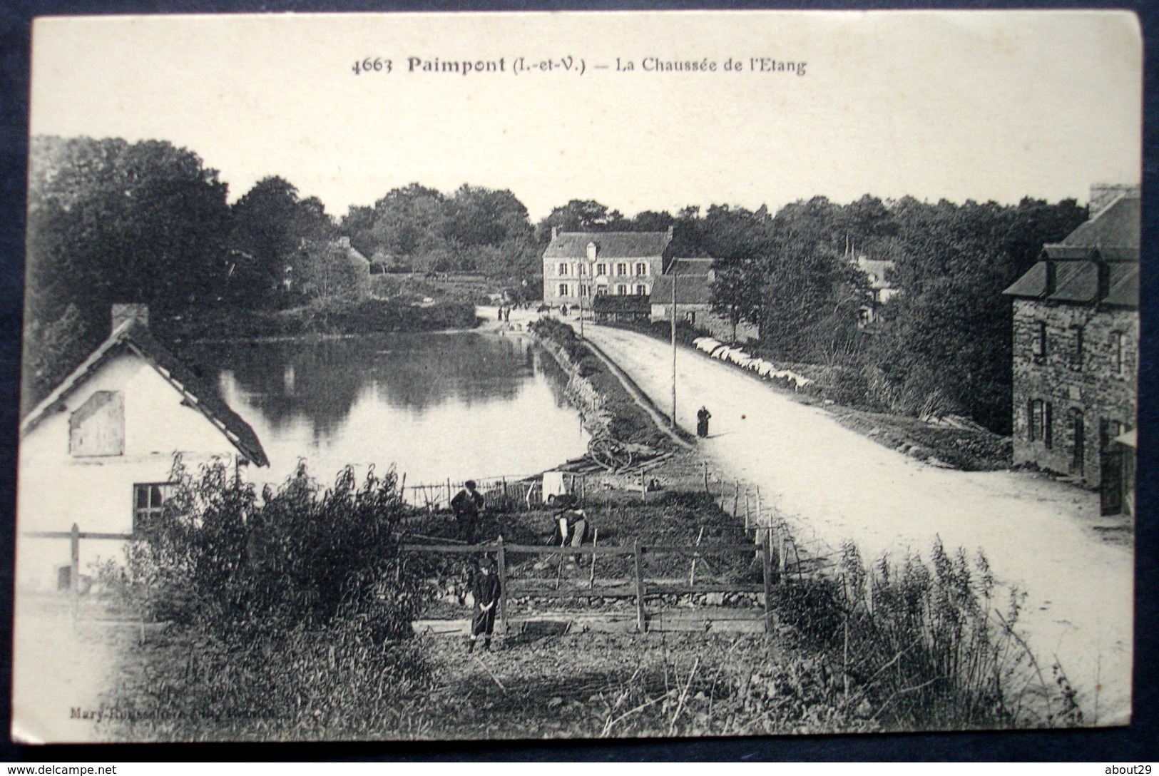 CPA 35 PAIMPONT - Chaussée De L'Etang - Mary Rousseliere 4663 - Réf. H 63 - Paimpont