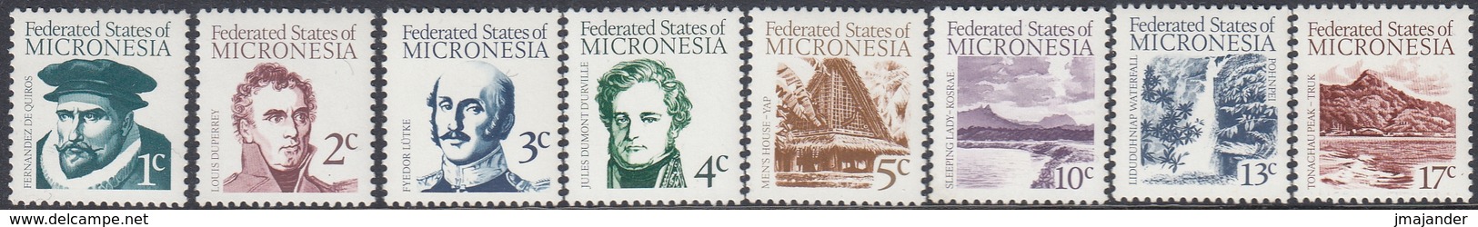 Micronesia 1984 - Definitive Stamps Set To 17c: Navigators And Landscapes - Part Set Mi 5-12 ** MNH - Micronésie