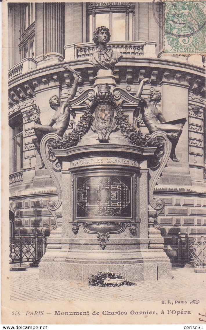 CPA -  250 - PARIS - Monument De Charles Garnier à L' Opéra - Autres Monuments, édifices