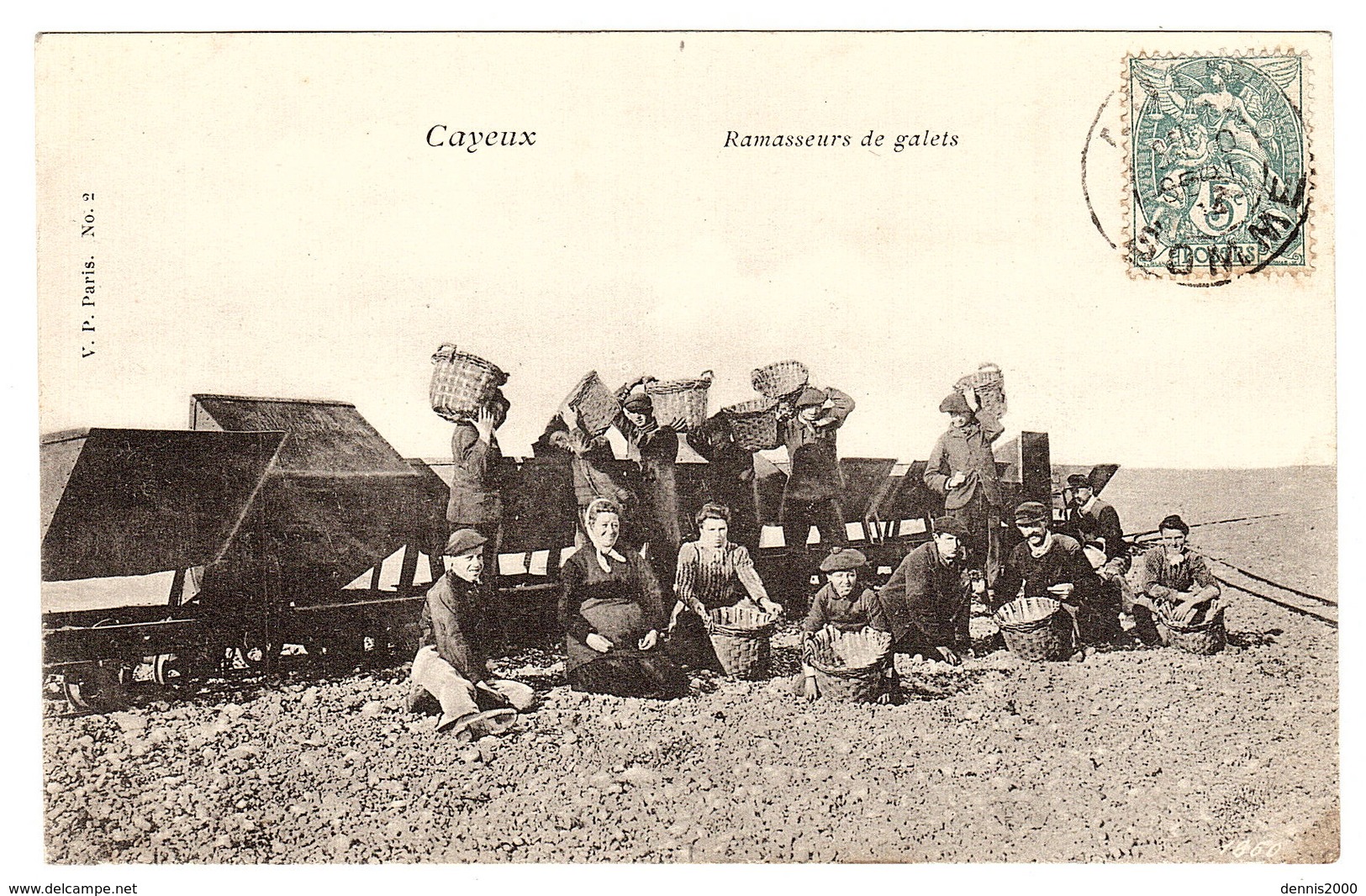 CAYEUX (80) - Ramasseurs De Galets - Ed. V. P. Paris N°2 - Cayeux Sur Mer