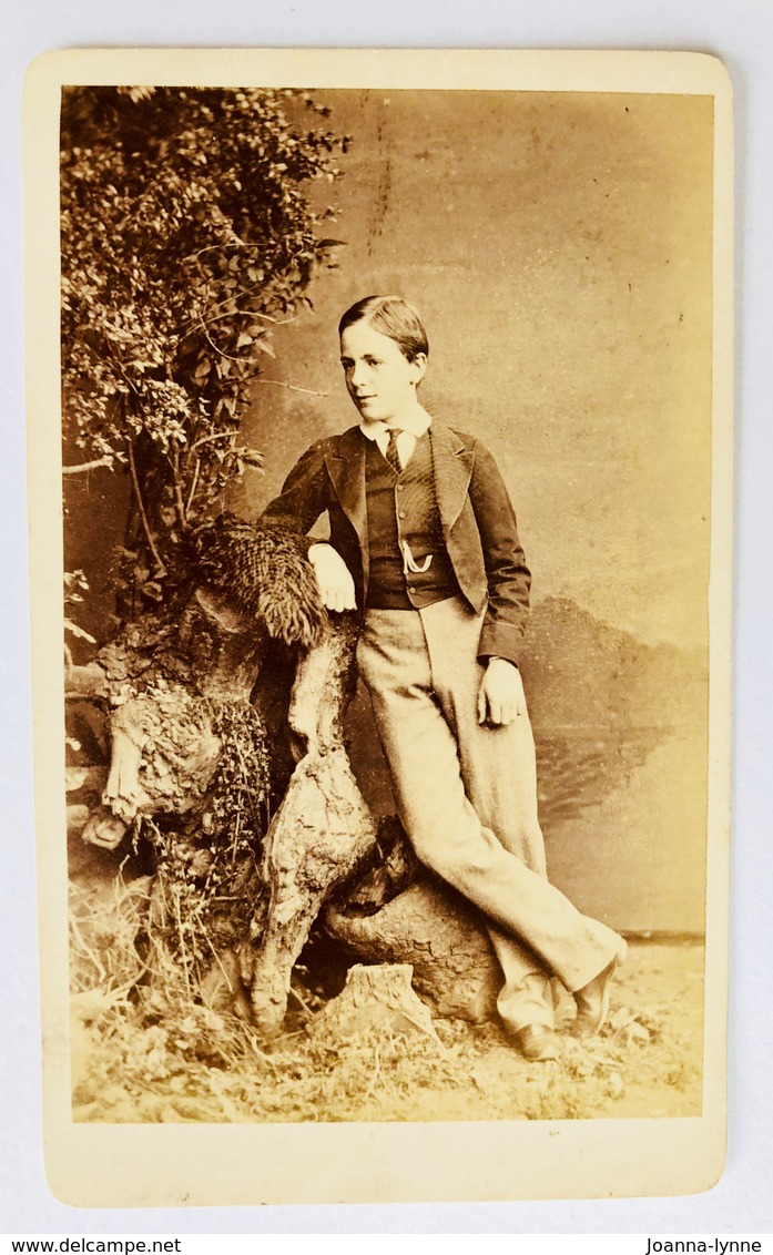 Cdv Carte De Visite, Victorian Young Man/boy, C1870s/80s ? ETON. UK Named BUNYAN THORNHILL - Anciennes (Av. 1900)