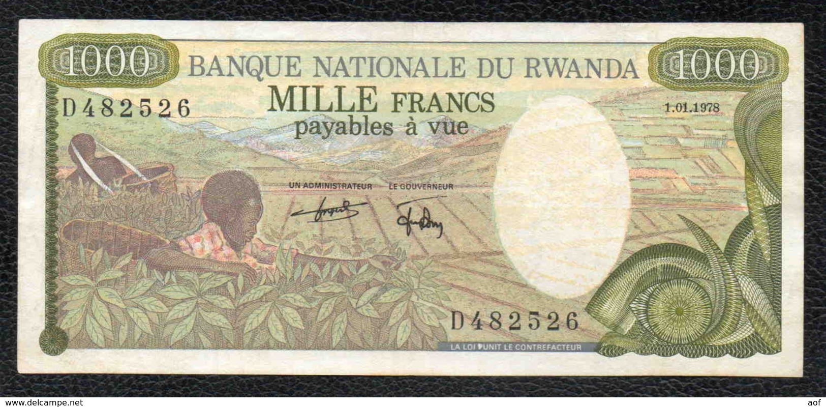 1000F RWANDA - Rwanda