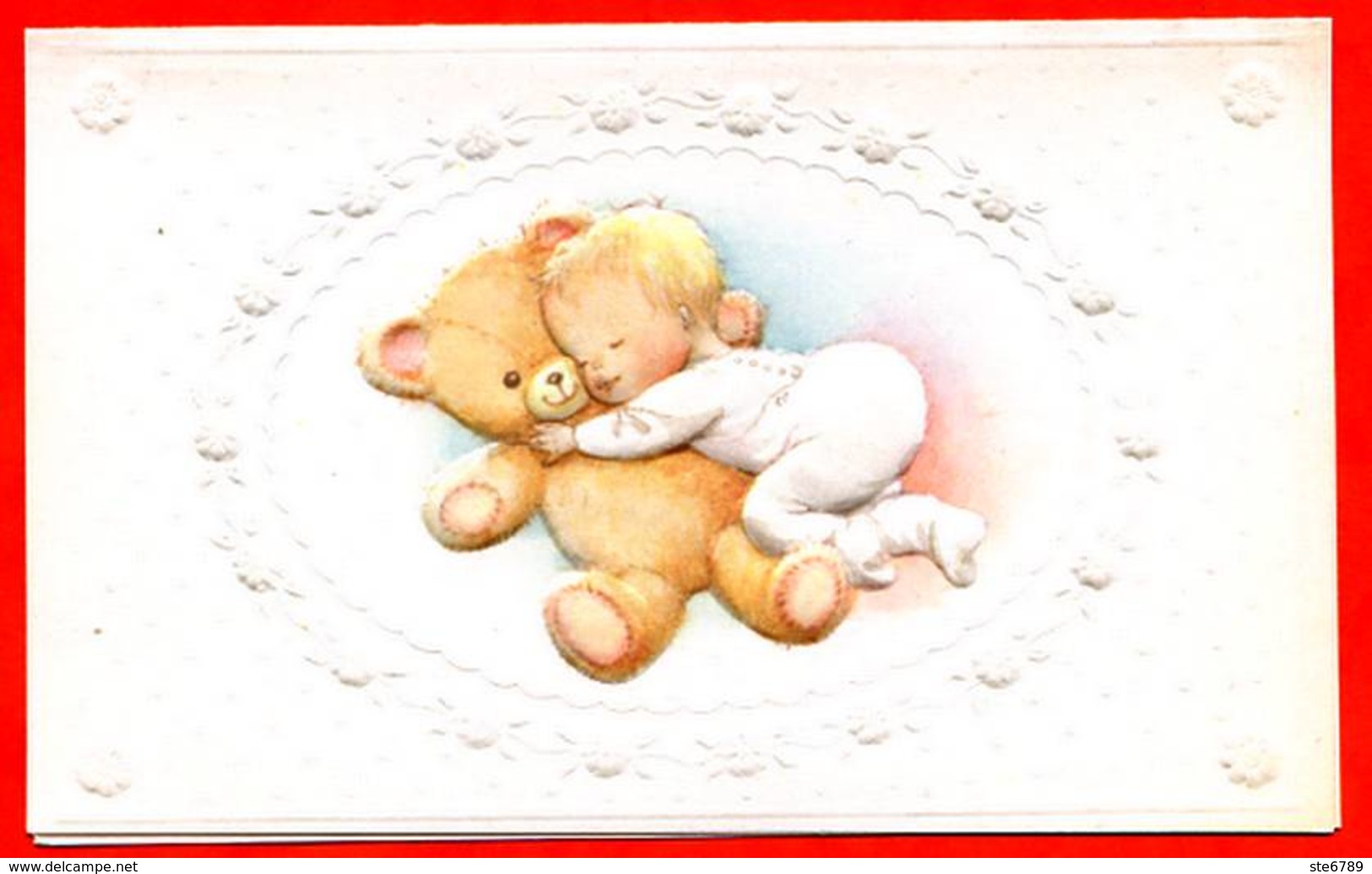 Carte Avis De Naissance Faire Part Bébé Avec Ourson Peluche - Naissance