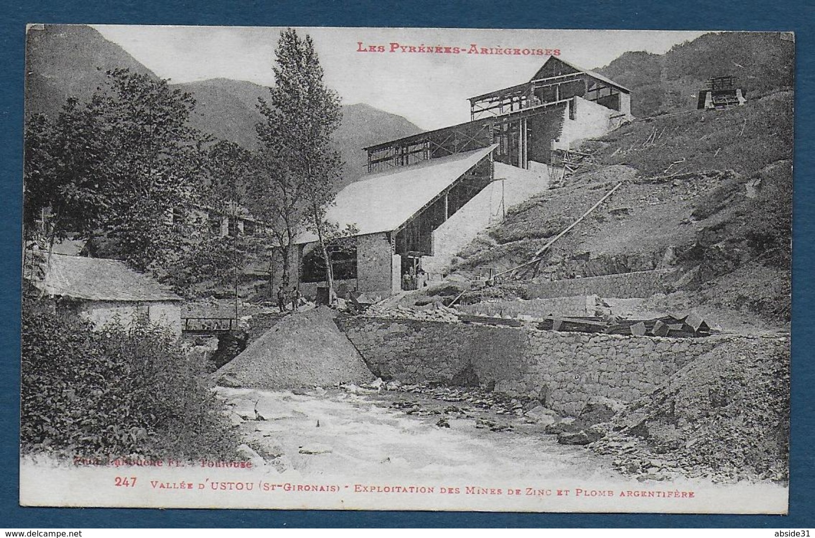 Vallée D' USTOU - Expoitation Des Mines De Zinc Et Plomb Argentifère - Autres & Non Classés