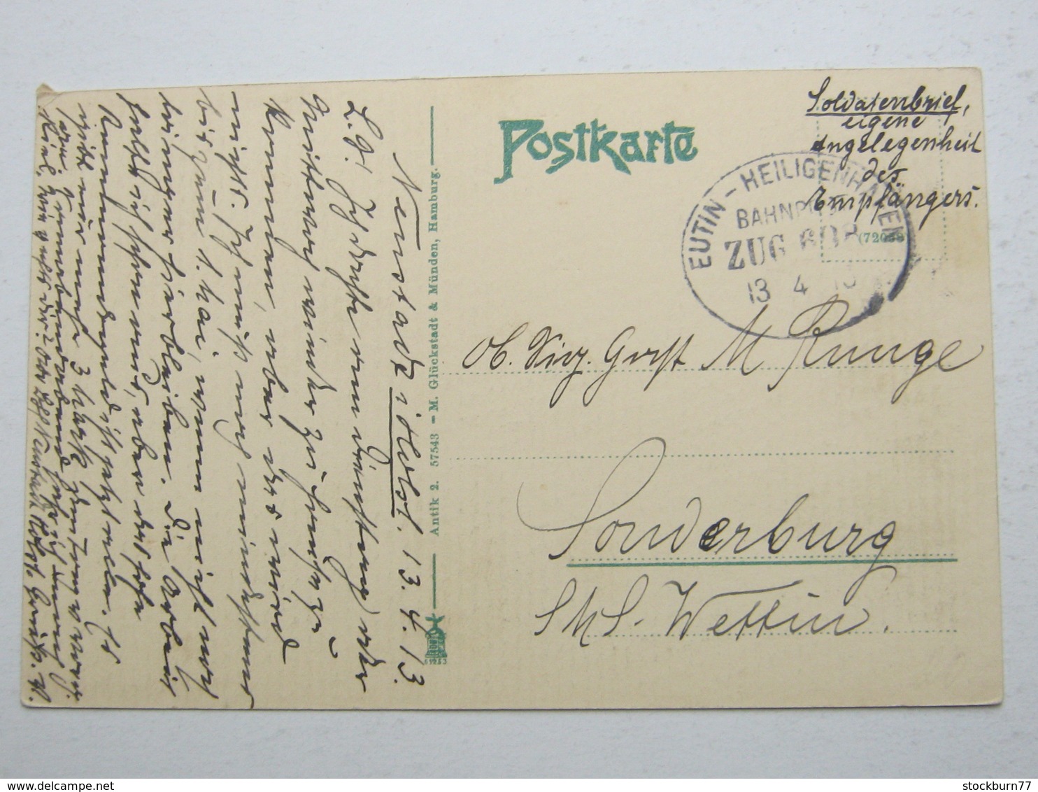 NEUSTADT  , Schöne Karte   1913  Verschickt  ,   2  Scans - Neustadt (Holstein)