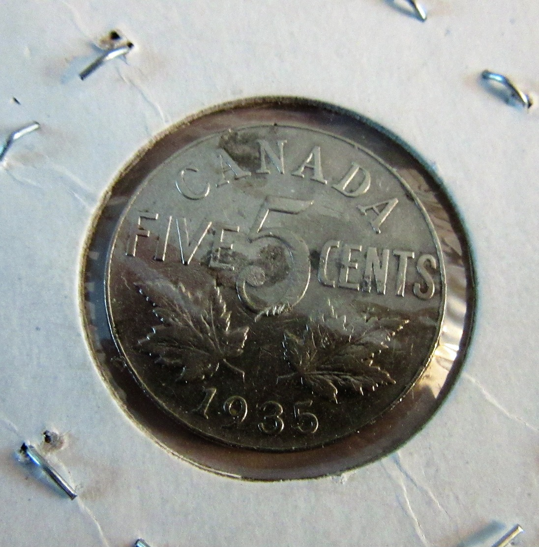 1935 Canada 5 Cent Coin - Canada