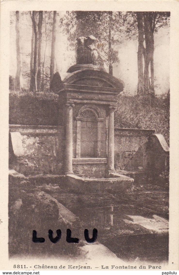 DEPT 29 : édit. E Hamonic N° 5811 : Château De Kerjean La Fontaine Du Parc - Saint-Vougay