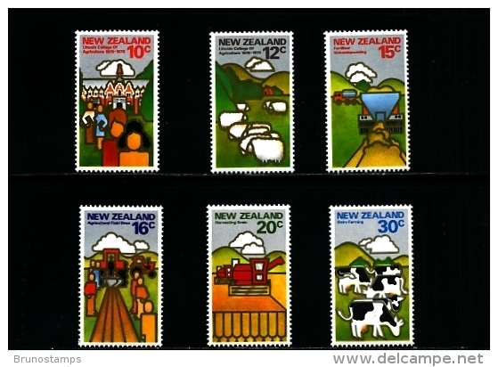 NEW ZEALAND - 1978  LINCOLN COLLEGE  SET MINT NH - Nuovi