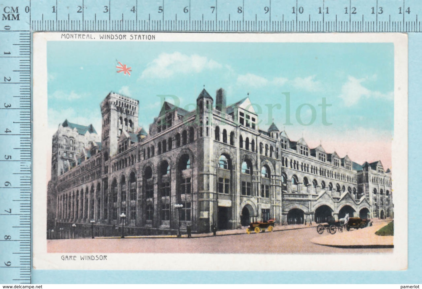 Montreal Quebec - CPA, Gare Windsor, Par Weiss Import, Caleche Et Auto, Postcard Carte Postale - Montreal