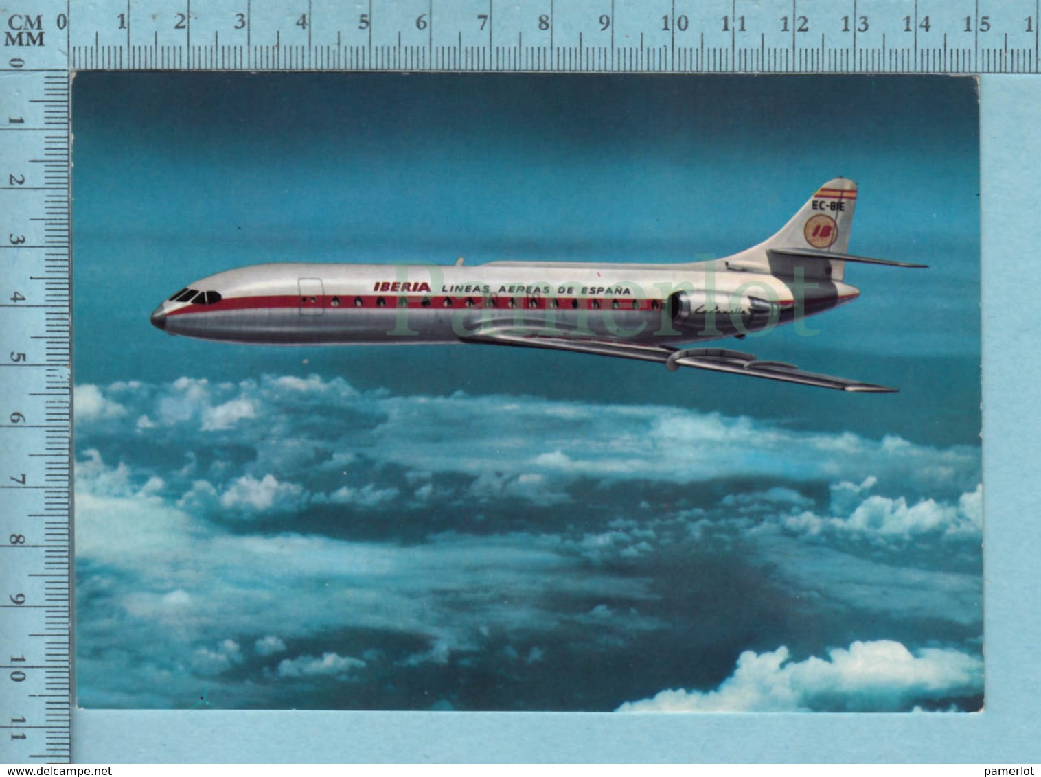 Avion, Aviation - Iberia, Caravelle X-R Espana, Postcard Carte Postale - 1946-....: Ere Moderne