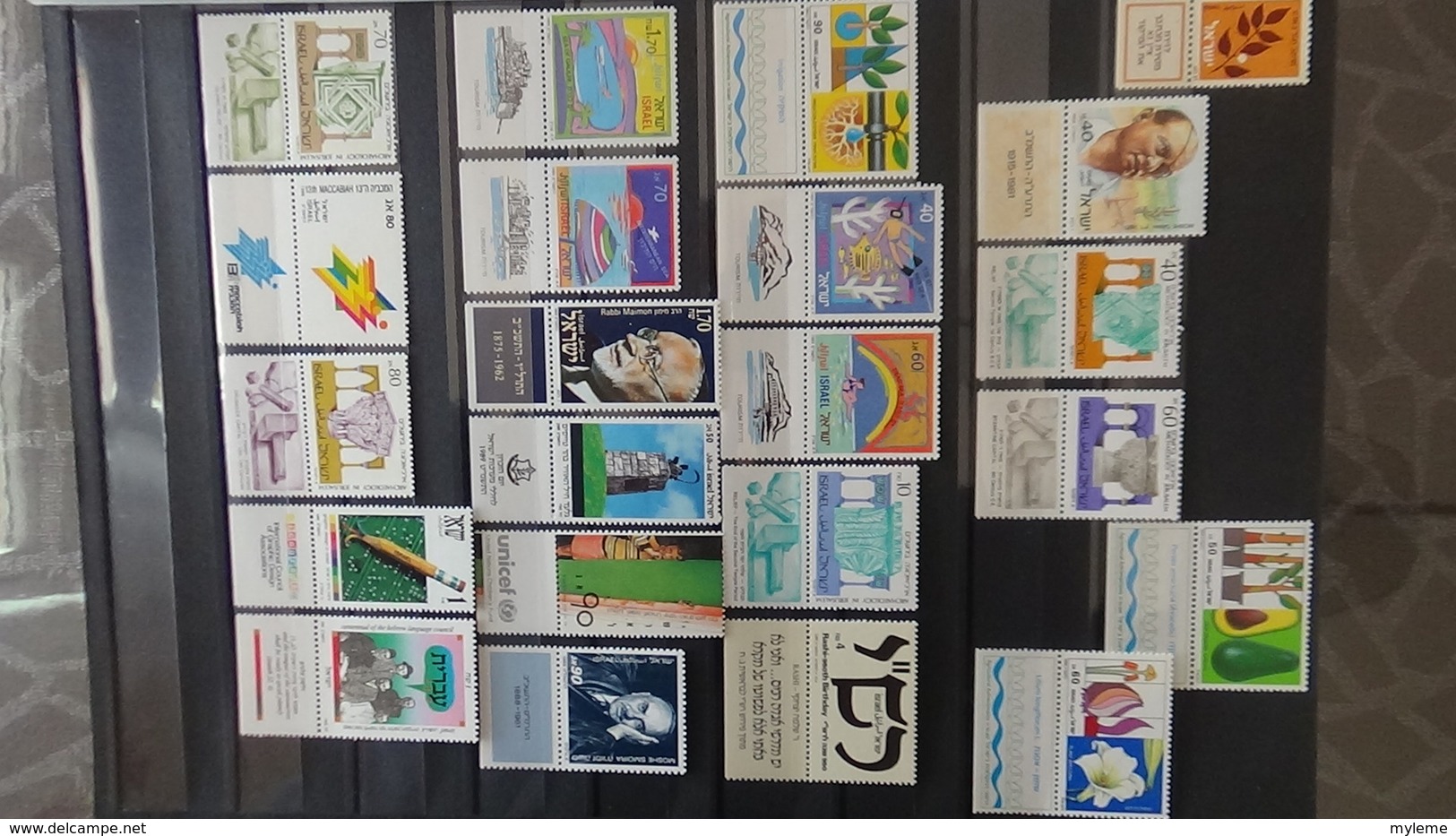 Belle collection d'Israël timbres, blocs, carnets tous **. Côte très sympa !!!