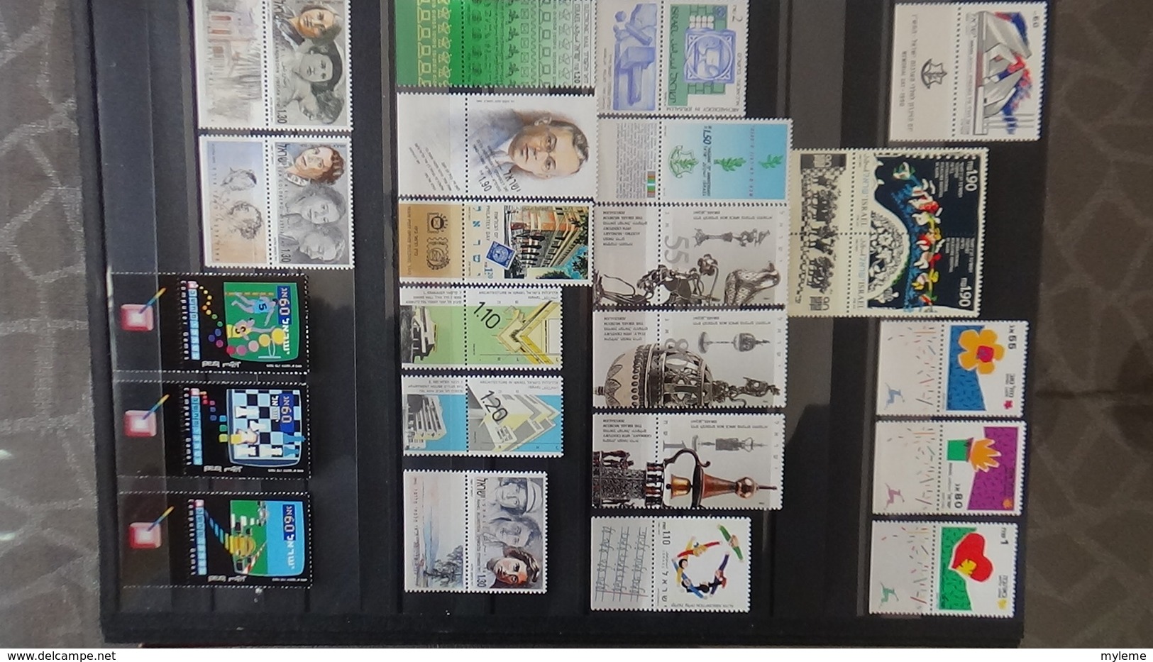 Belle collection d'Israël timbres, blocs, carnets tous **. Côte très sympa !!!