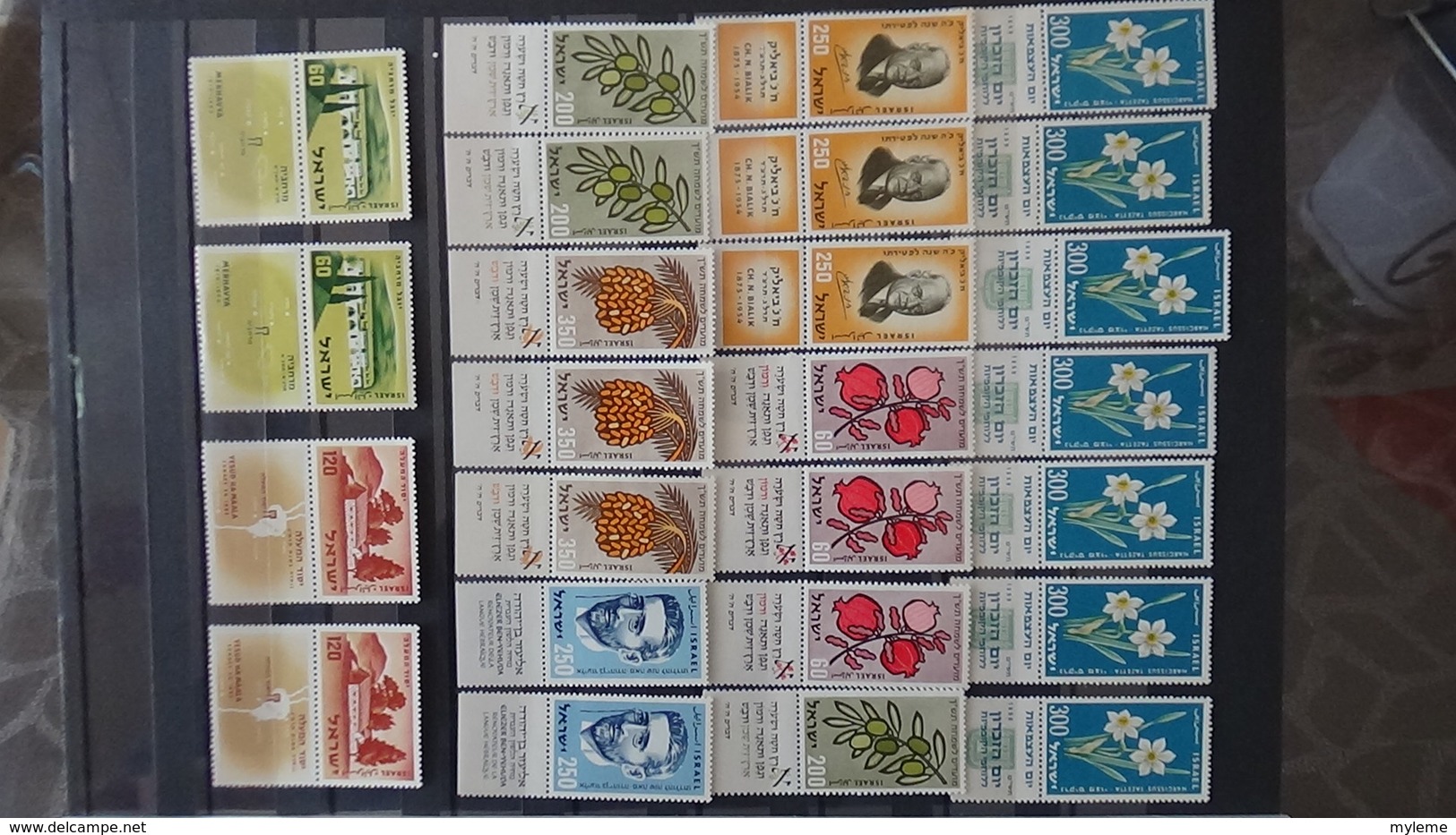 Belle collection d'Israël timbres, blocs, carnets tous **. Côte très sympa !!!