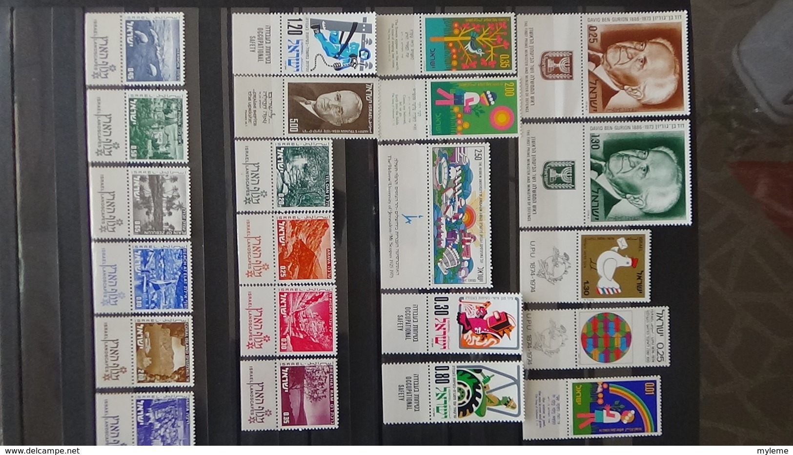 Belle collection d'Israël timbres, blocs, carnets tous **. Côte très sympa !!!