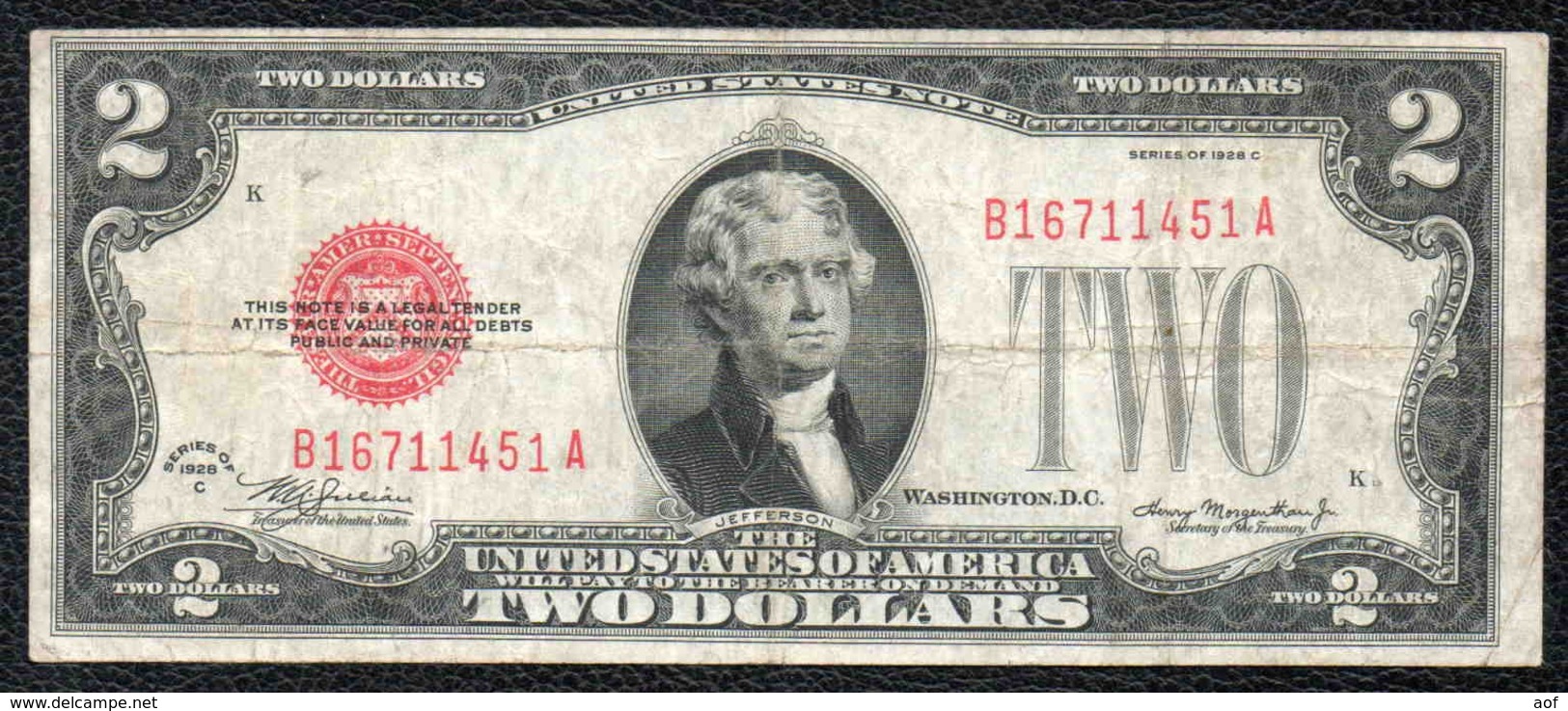 2$ 1928 - Billetes De Estados Unidos (1928-1953)