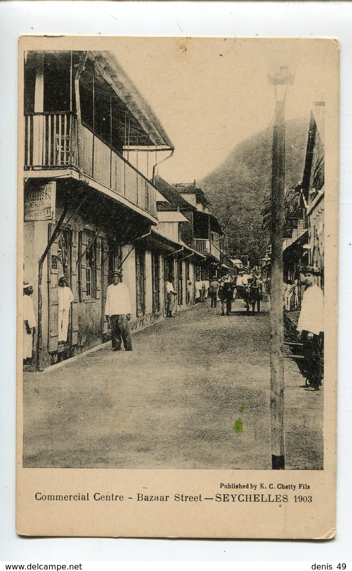 Seychelles Bazar Street 1903 - Seychellen