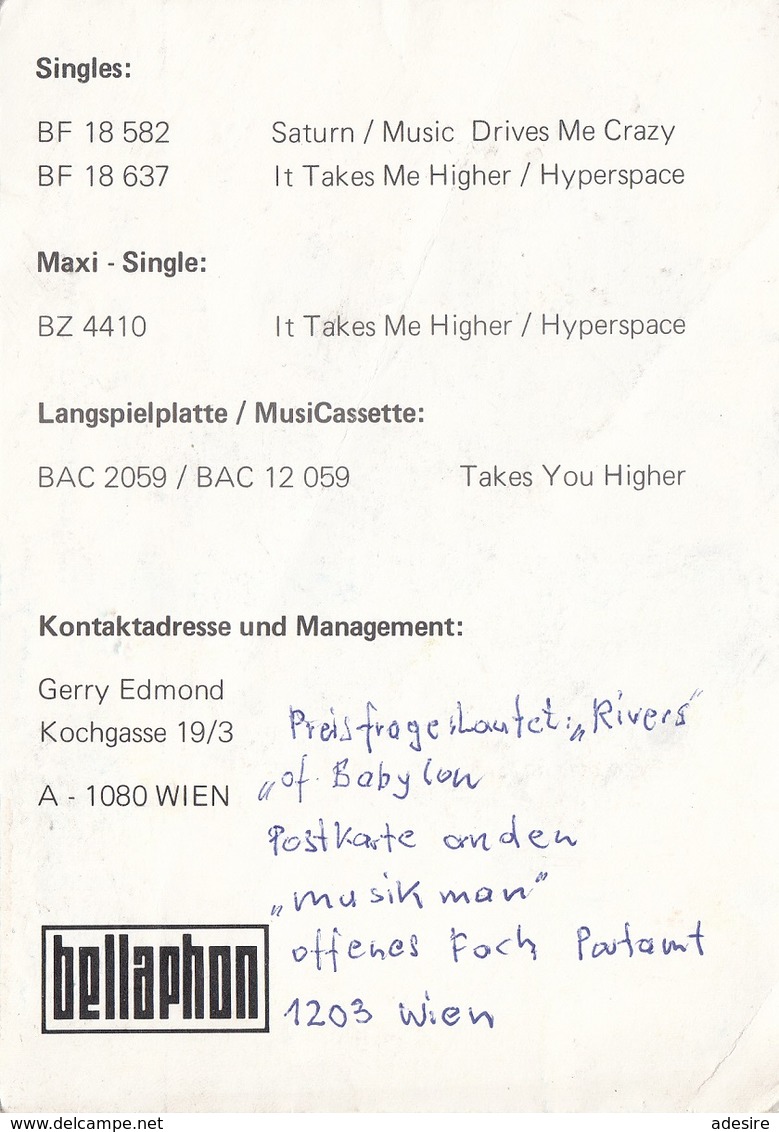 GANYMED - Starband Des Jahres 1978 (Ö) Mit Orig.Autogramme - Sonstige & Ohne Zuordnung