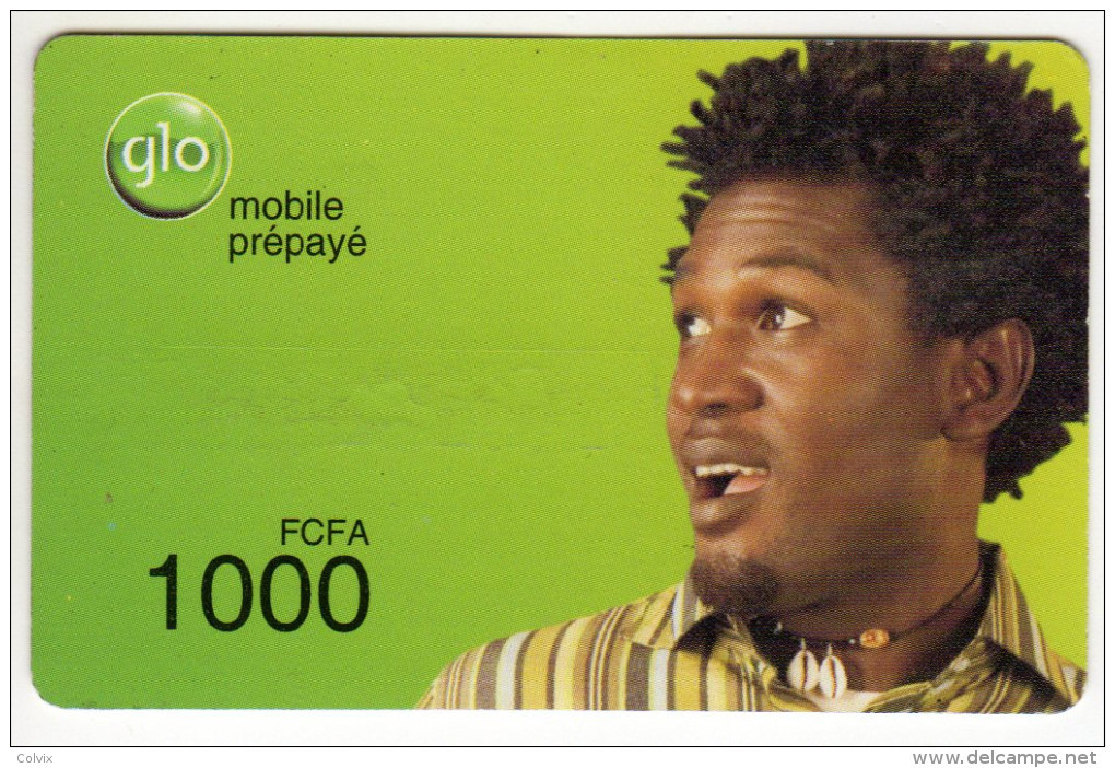BENIN Prepayé GLO 1000 FCFA Date 21/07/2013 - Bénin