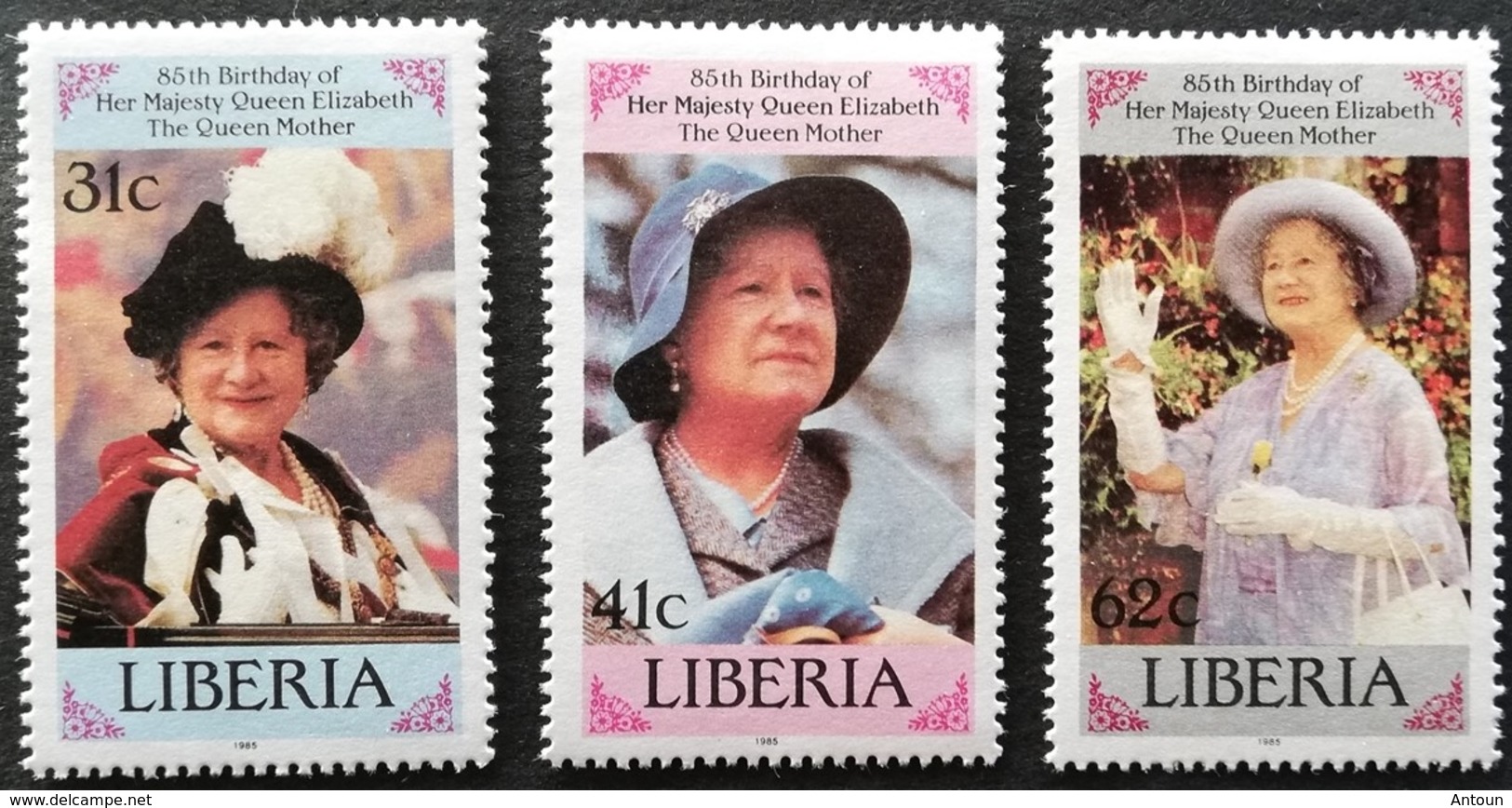 Liberia  1985 Queen Mother, 85th. Birthday - Liberia