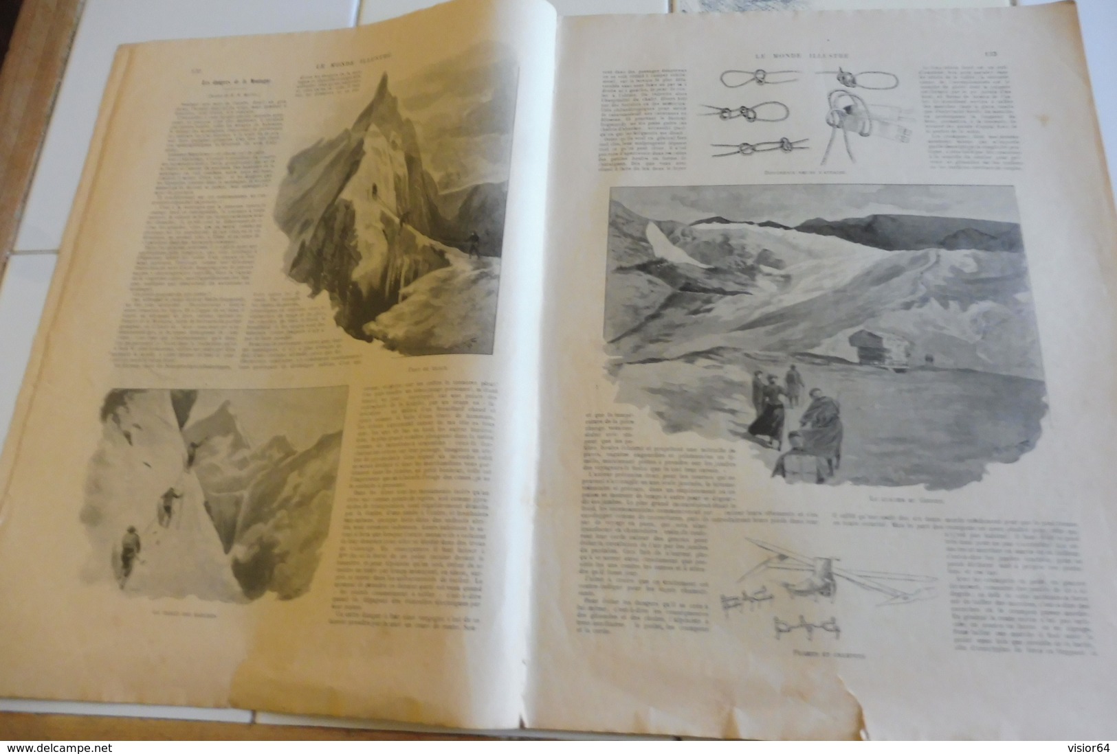 LE MONDE ILLUSTRE 29 AOUT 1896-TRAVAIL DES SALINES-DANGERS DE LA MONTAGNE-INCENDIE MONTPELLIER-DIEGO SUAREZ ANTSIRANE - 1850 - 1899