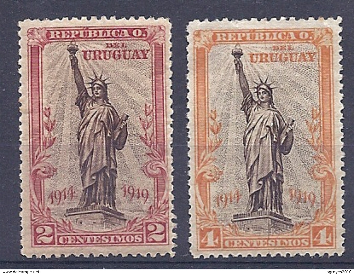 180030808 URUGUAY YVERT  Nº   216/7  */MH - Uruguay