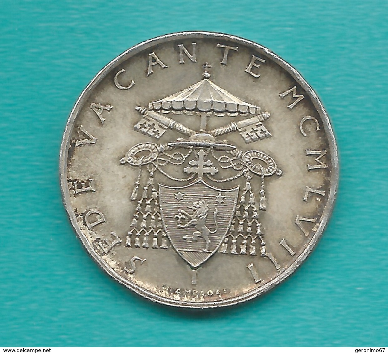 Vatican City - Sede Vacante - 500 Lire - 1958 - KM57 - Vatican