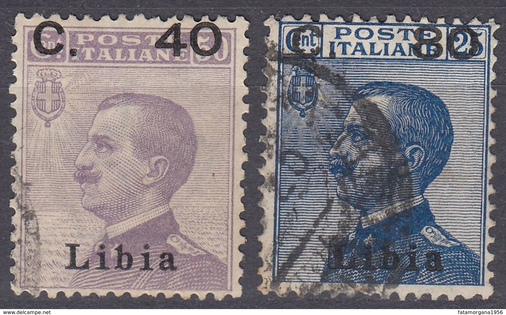 LIBIA (COLONIA ITALIANA) - 1922 - Serie Completa Di 2 Valori Usati: Yvert 38/39, Come Da Immagine. - Libye
