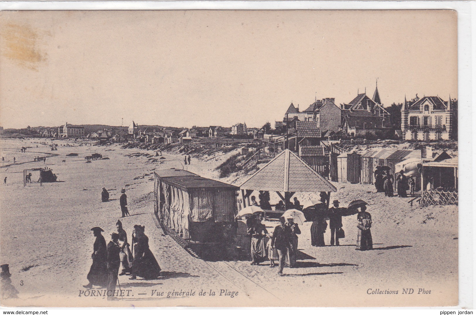 44  PORNICHET  Vue Générale De  La Plage -    *Belle CPA Animée - Pornichet