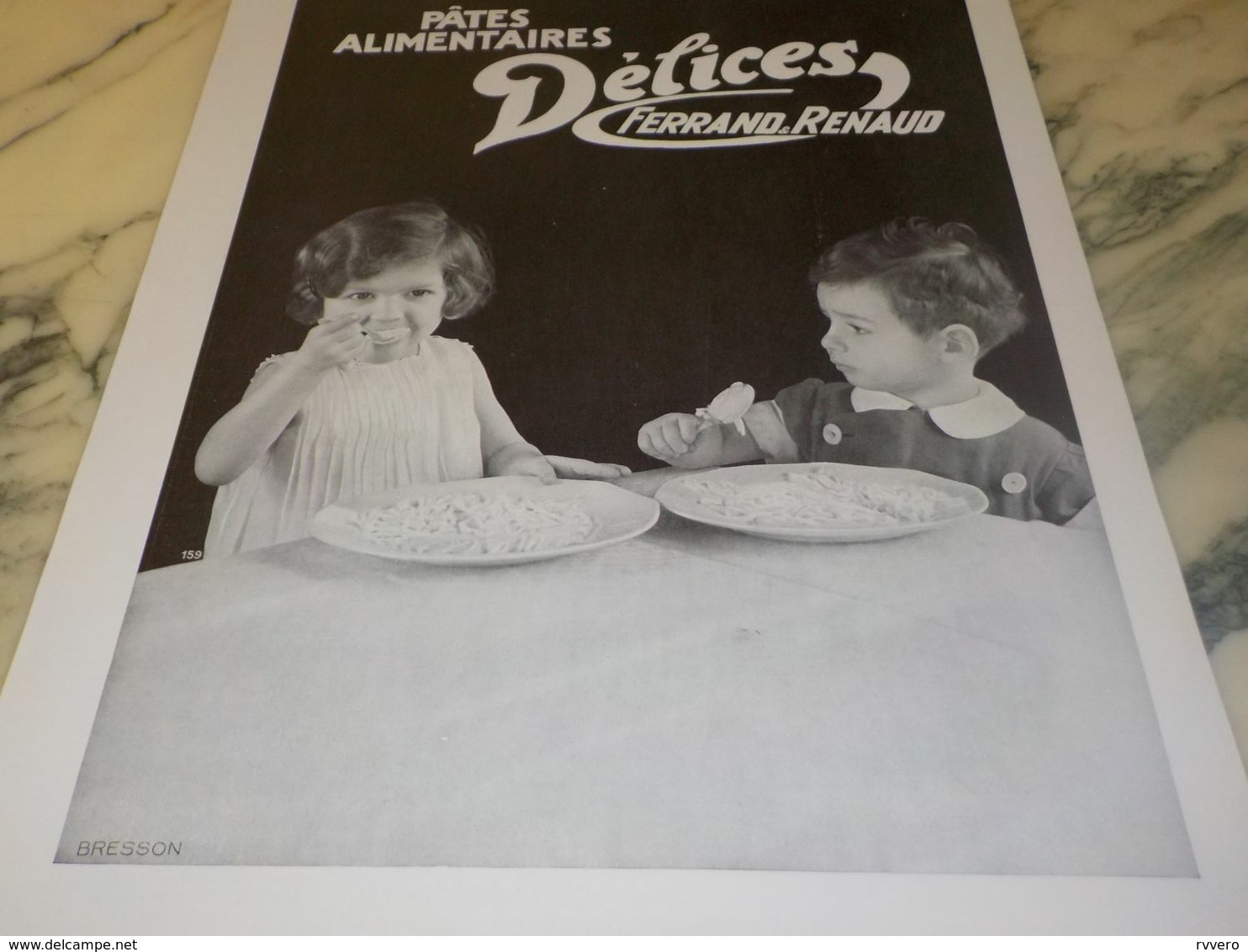 ANCIENNE PUBLICITE PATES ALIMENTAIRES DELICES DE FERRAND RENAUD 1932 - Autres & Non Classés