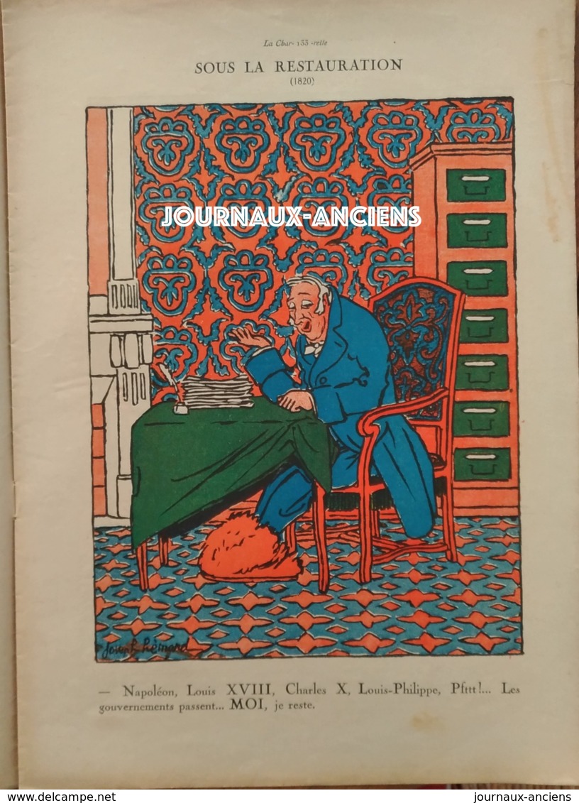 1922 LA CHARRETTE " CHARRIE " - N° 9 - LES RONDS DE CUIR - Dessins Joseph HERMARD Texte R. De JOUVENEL MILLE ALLARD - 1900 - 1949