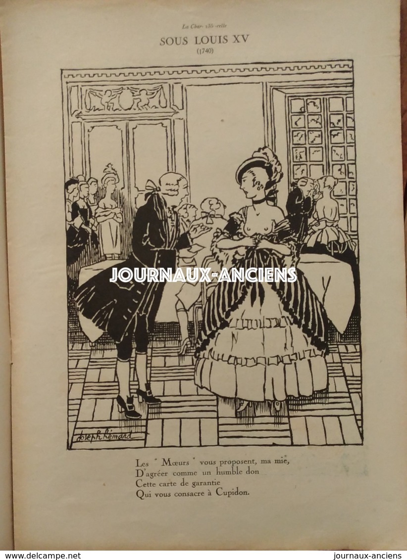 1922 LA CHARRETTE " CHARRIE " - N° 9 - LES RONDS DE CUIR - Dessins Joseph HERMARD Texte R. de JOUVENEL MILLE ALLARD