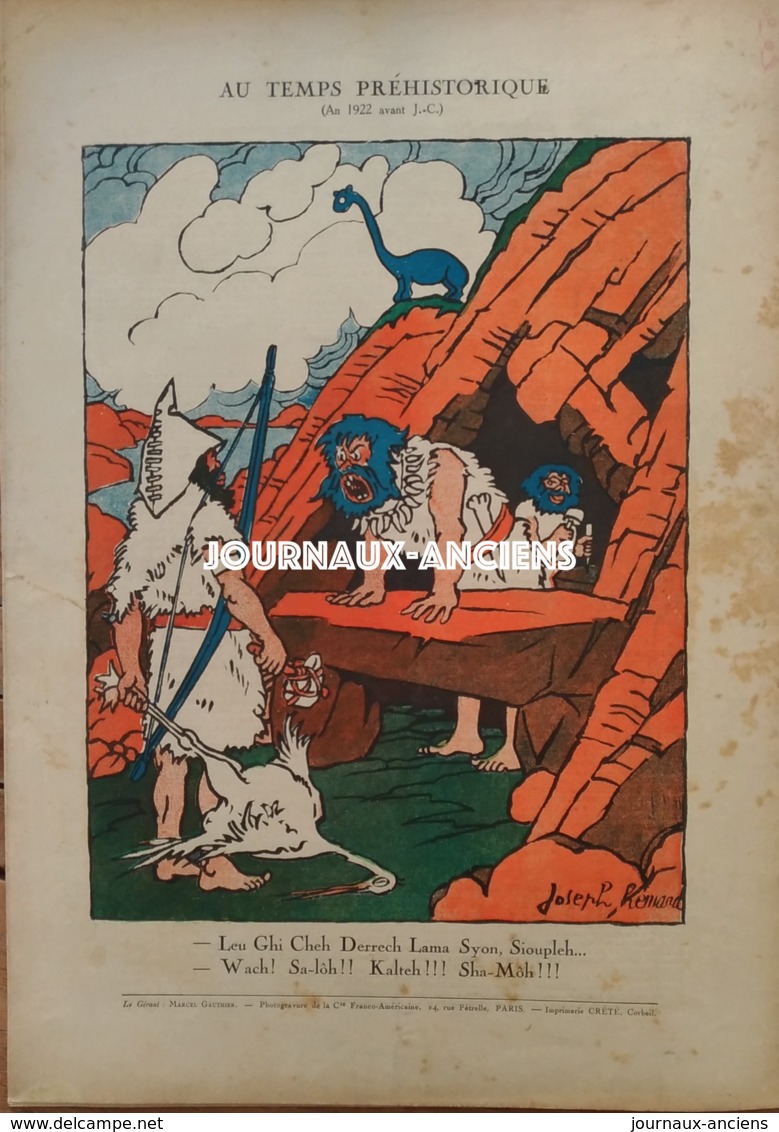 1922 LA CHARRETTE " CHARRIE " - N° 9 - LES RONDS DE CUIR - Dessins Joseph HERMARD Texte R. de JOUVENEL MILLE ALLARD