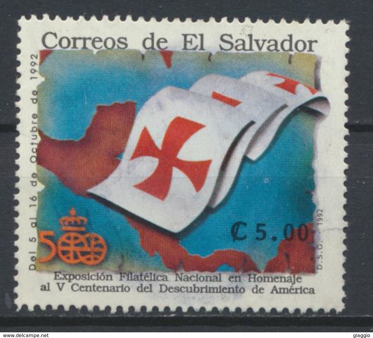 °°° EL SALVADOR - Y&T N°1162 - 1992 °°° - El Salvador