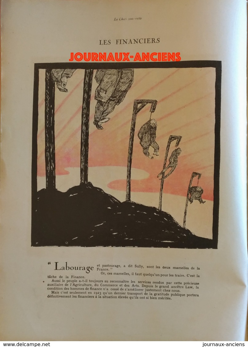 1922 LA CHARRETTE " CHARRIE " - N° 13 - L'ANNÉE 1923 -50 Estampes Des " AS " De La Caricatures - 1900 - 1949