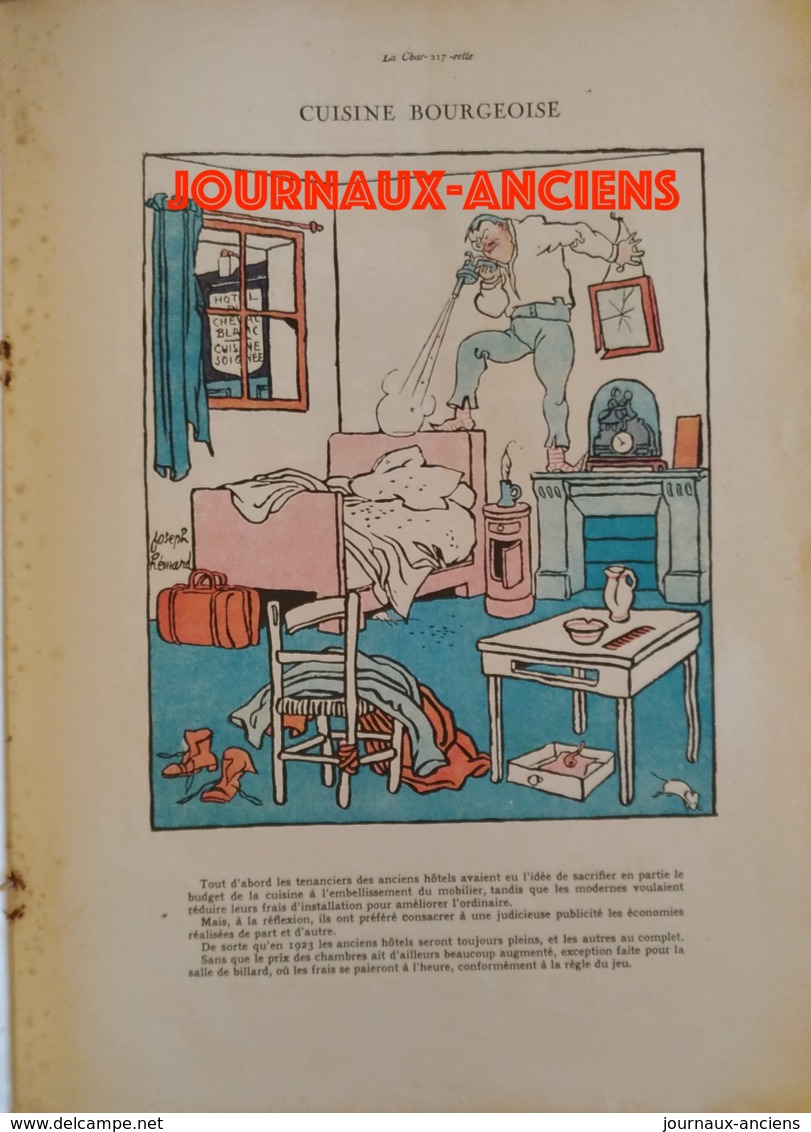 1922 LA CHARRETTE " CHARRIE " - N° 13 - L'ANNÉE 1923 -50 Estampes des " AS " de la Caricatures